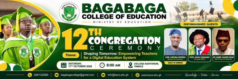 12th Congregation Ceremony - Bagabaga College of Education (2026)